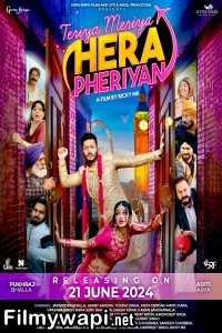 Teriya Meriya Hera Pheriyan (2024) Punjabi Movie poster