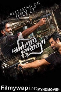 Vikram Vedha (2018) Hindi Dubbed South Movie poster